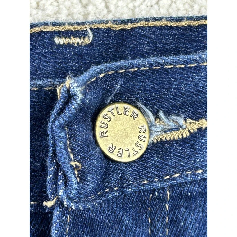 Rustler‎ Jeans Womens 14 Made in USA Blue Pleated High Rise Tapered Mom 762MSW5